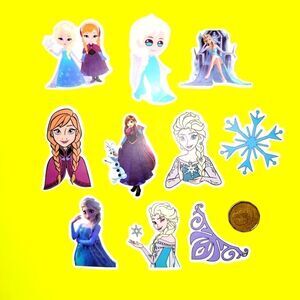 3/$20 Brand New 10x Disney Frozen Waterproof Stickers #4
